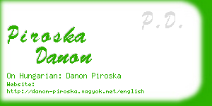 piroska danon business card